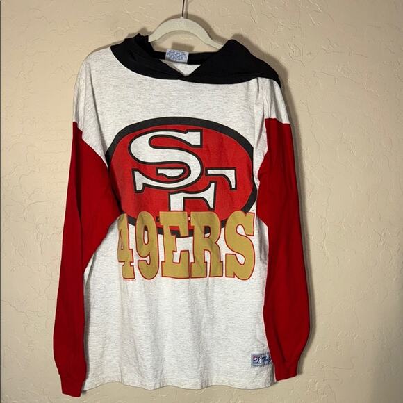The game vintage 1993 49ers long sleeve hooded tee - Picture 1 of 7